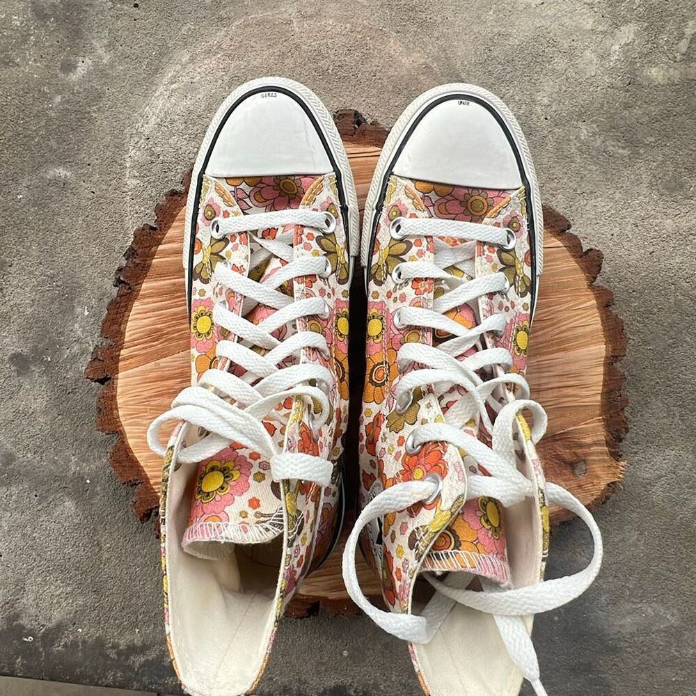 Converse Chuck Taylor All Star Unite Floral Platform Sneakers Size 7 - Picture 8 of 8